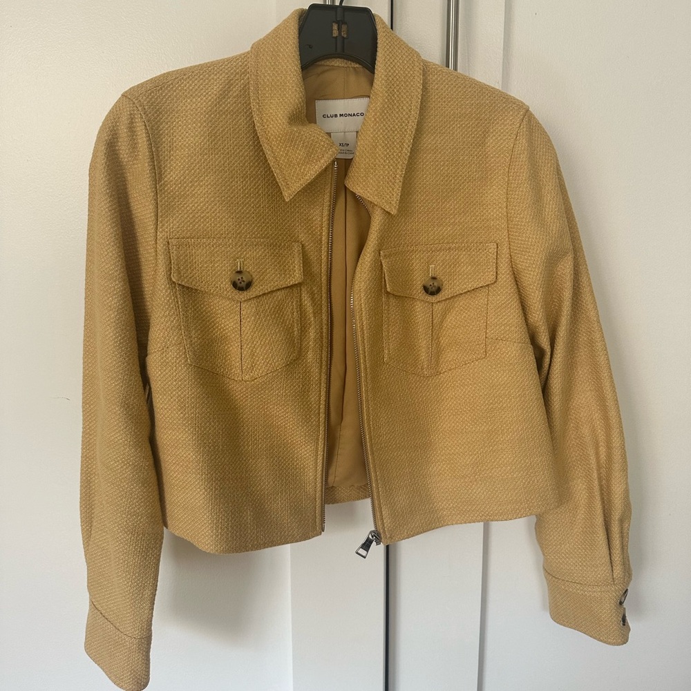 CLUB MONACO Tweed Crop Jacket